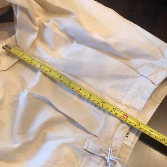 🆕 Frame twill pleated cargo lightweight belt loops cotton trousers - Picture 14 of 15